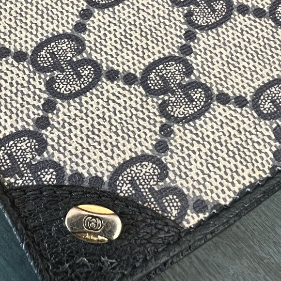 GUCCI vintage checkbook Cover. 1984 Two interior slots/sleeves. - Picture 2 of 6